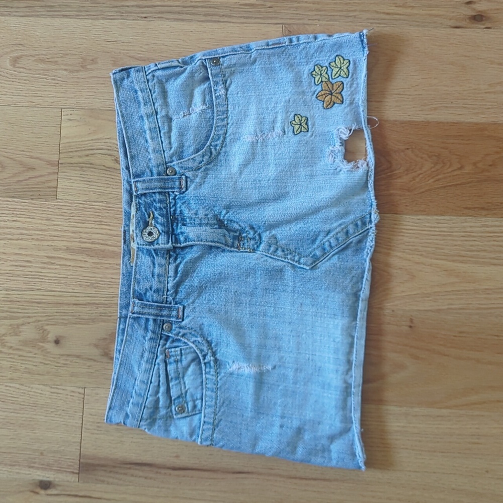 Roxy. Women's Boho Denim Skirt. Size 5.